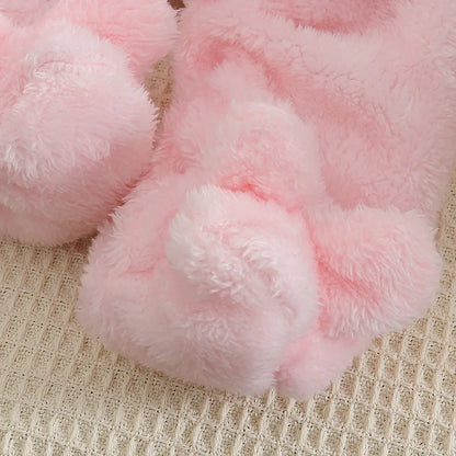 Herbst und Winter Neue Baby Plüsch Klettern Kleidung Baby Warme und Dicke Cartoon Hund Kaninchen Nette Baumwolle Kleidung für 0-2 jahre