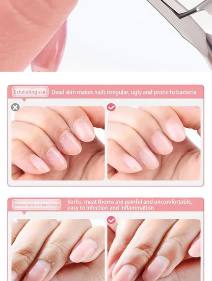 Stainless Steel Nail Scissor Steel Push Nail Art Tool Set Stainless Steel Nail Barb Scissor Nail Remover Skin Eliminator Pliers.