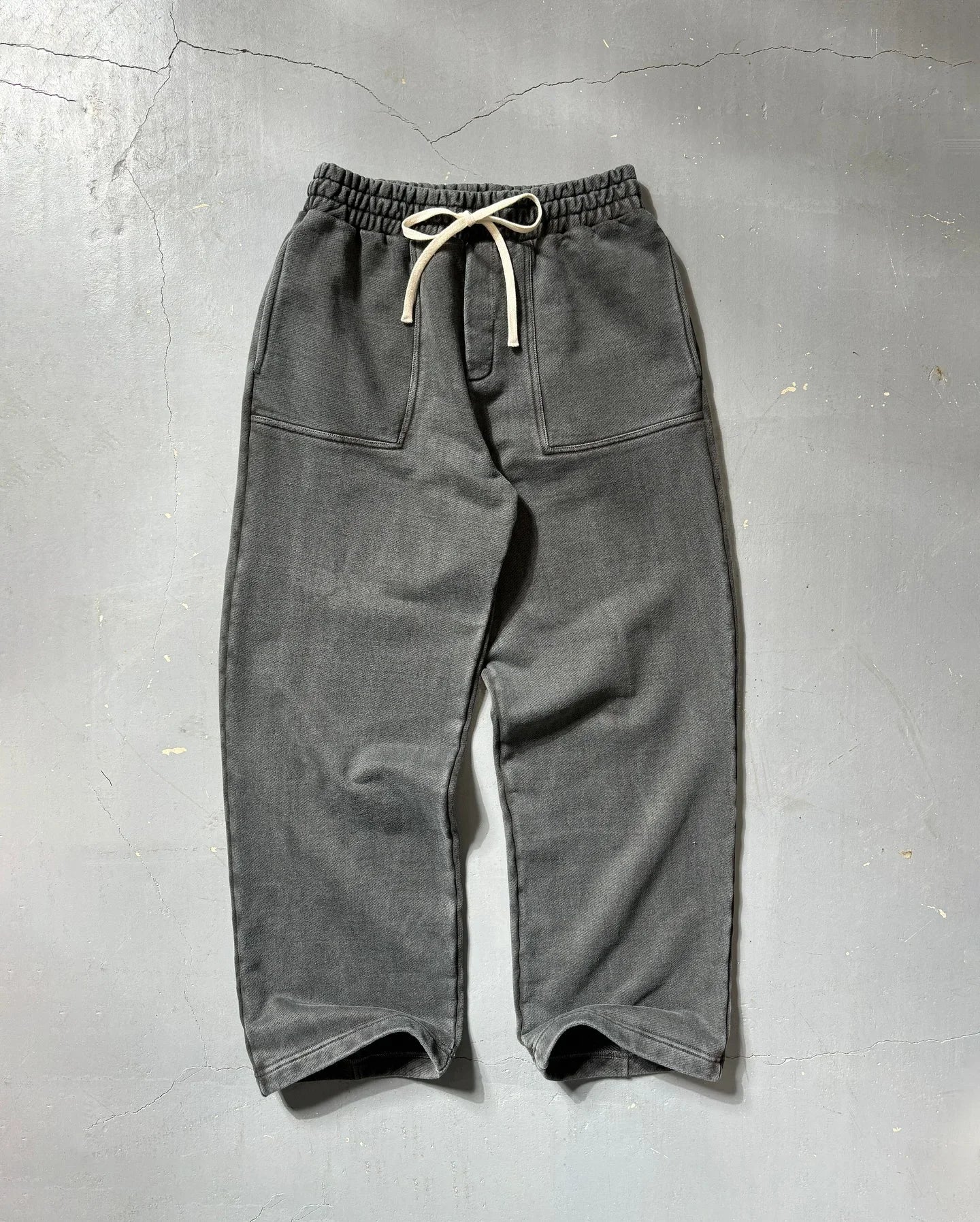 Casual Fashion American Solid Color Cotton Oversized Sweatshirt Men Two Piece Harajuku Joker Slacks Jogging Pants Tracksuits.