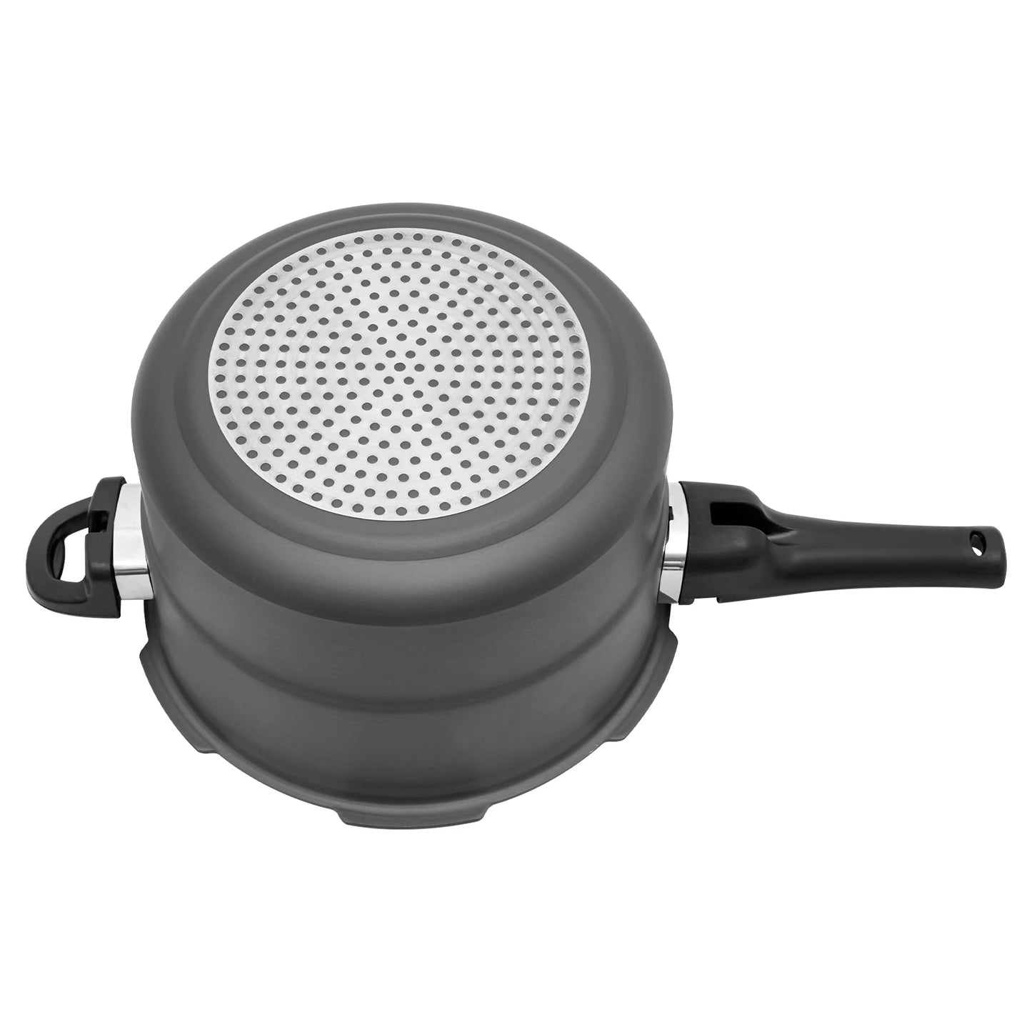 7L 24CM 80Kpa Ultra Wear-Resistant Medium Ratio Double Bottom Pressure Cooker Aluminum Alloy Pressure Cooker For Cooking Stewing.