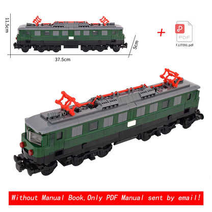 MOC City Creative Idea Train Brake Classic Auto Building Classic Auto Blocks Bricks Assembled DIY Toys.