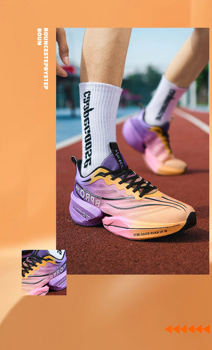 Neue männer Turnschuhe Hohe Qualität Carbon Platte Laufschuhe Stilvolle Atmungsaktive Casual Sportschuhe Männliche Trainer Tennis Schuhe