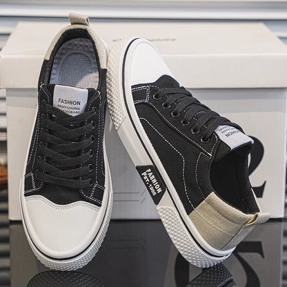 Atmungsaktive Herren-Skateschuhe aus Segeltuch mit weicher Sohle, lässige Turnschuhe, trendige, vielseitige, leichte, rutschfeste Slip-On-Sportschuhe, Größe 37–48