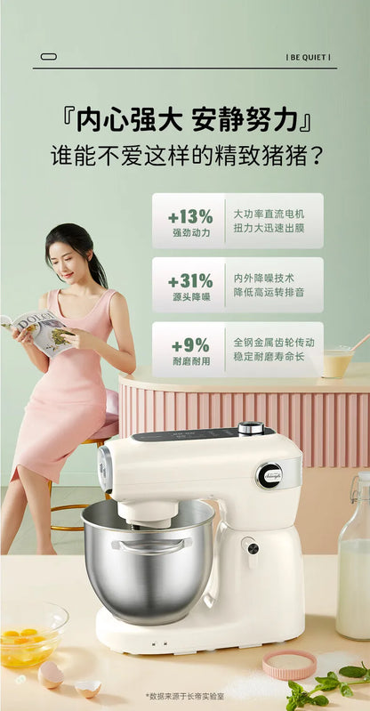 Premium Food Mixer with Dual Blades, Automatic Kneading Large Touchscreen and DC Motor for Quiet Operation 220V.
