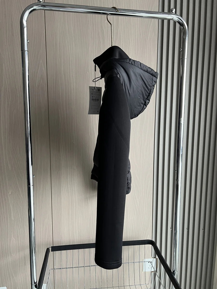 2025 Winter New Arrival  Women's Lightweight Warm Down Jacket with Long Sleeves and Zippered Hooded Sports Coat 4391742.