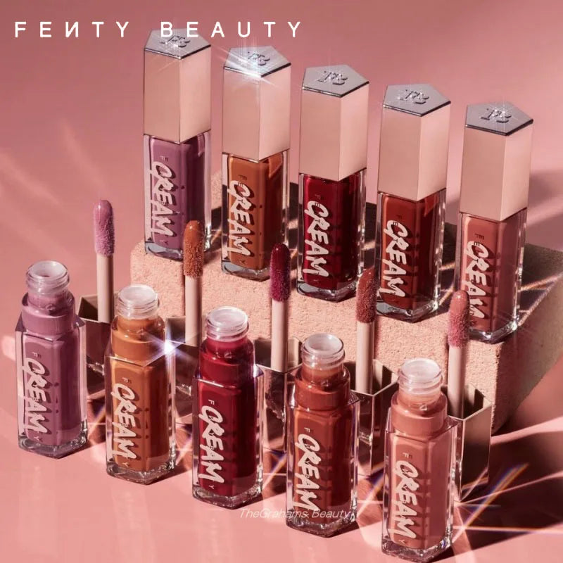 Fenty Beauty Gloss Bomb Lip Glaze Multi-color Moisten Shine Glitter Lip Plumper Makeup Beginner Liquid Lipstick Makeup Cosmetics.