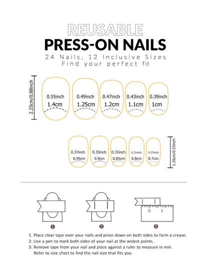 ARTAUG 24PCS Press On Nails Short Almond Wine Red High Saturation Fake Press On Nails  Korean Press On Nails Valentine'S Day.