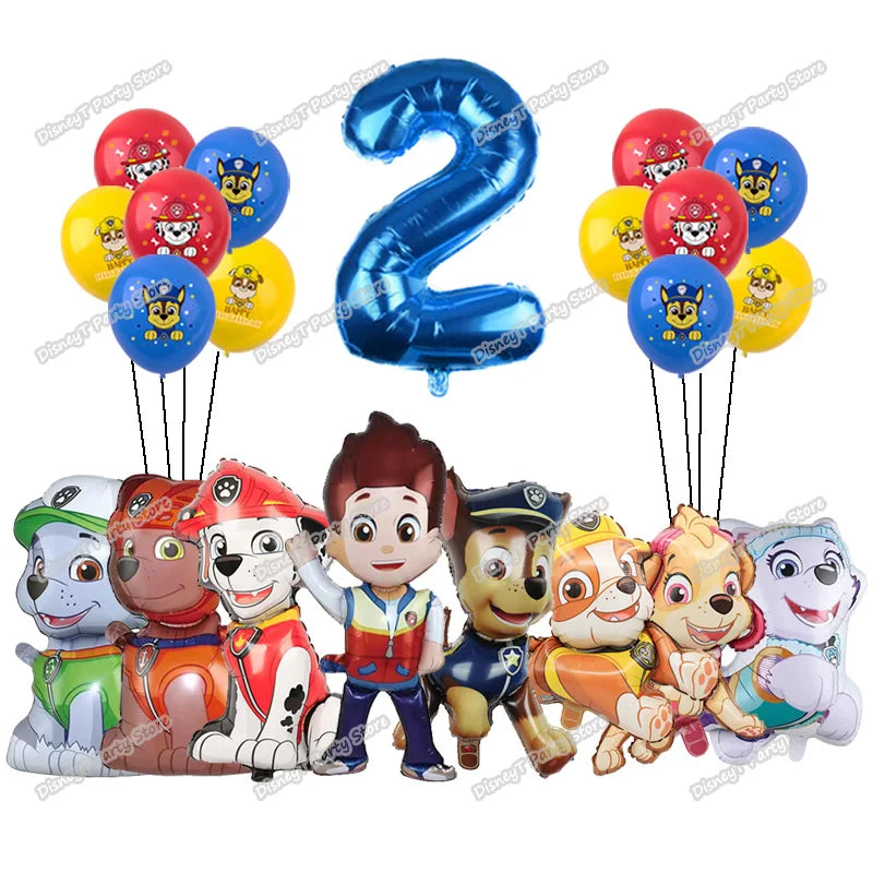 PAW Patrol Geburtstag Party Dekoration Neue Version Ballon Set Einweg Geschirr Kid Event Liefert Banner Hintergrund Geschenk