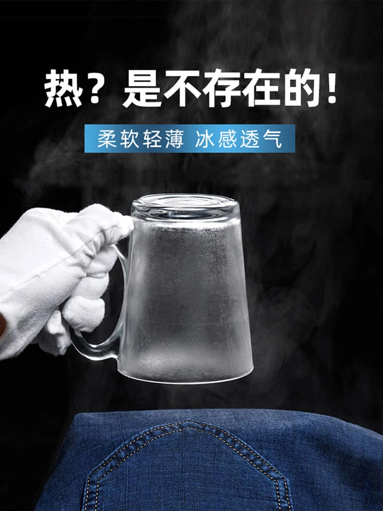 Big size jeans men size 200kg pants elastic waist elastic smart casual loose pants oversize 15XL.