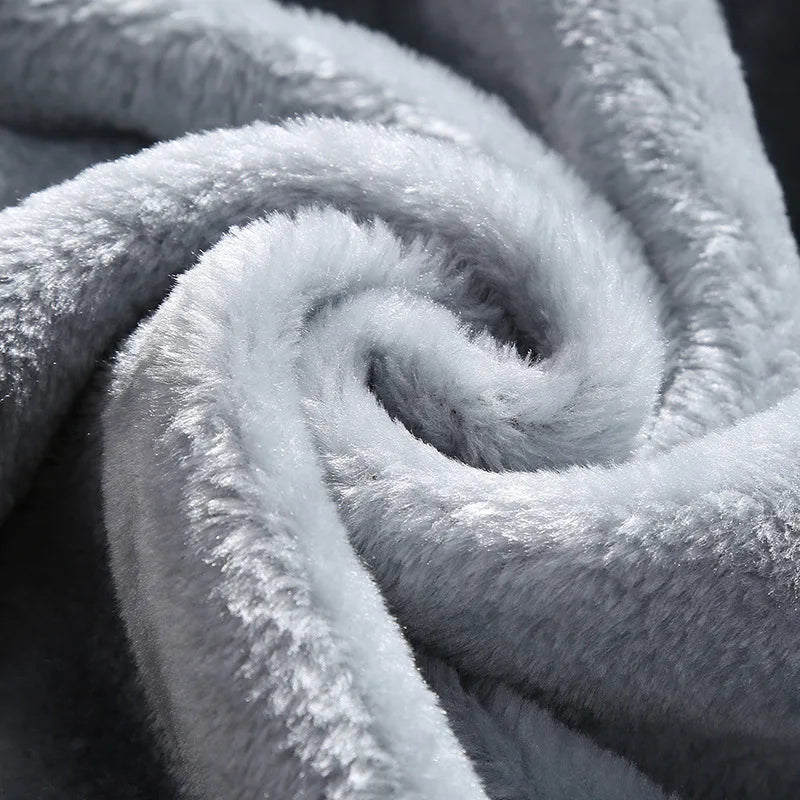 Winter Jacket Men Warm Coat Thick Fleece Male Zipper Hooded Jackets Casual Hooded Sportswear Outerwear Long Sleeves Sports Hoody