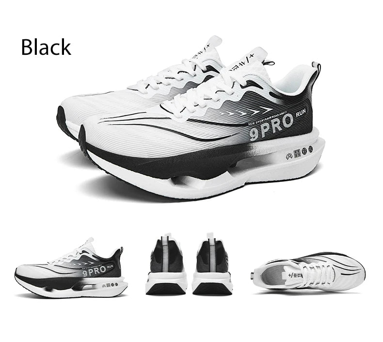 Cushioning Running Shoes 9PRO for Men Carbon Board Sneakers Outdoor Training Sports Lightweight Breathable Shoes Women's 2025