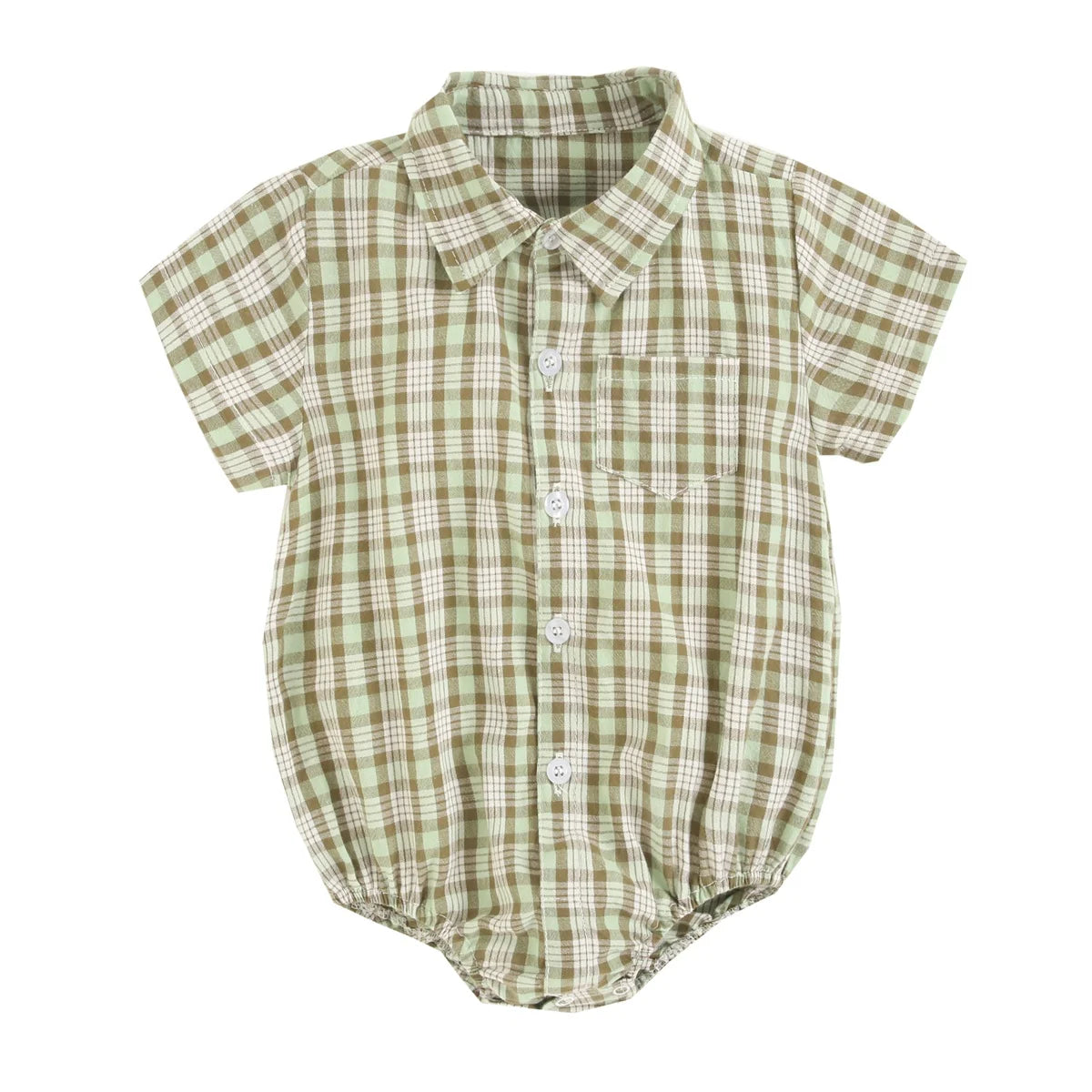 Sanlutoz Baumwolle Baby Jungen Bodys Mode Neugeborenen Kleidung für Baby Jungen Kurzarm Sommer Baby Kleidung Plaid