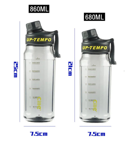 860ML High Quality Tritan Material Water Bottle With Filter Portable Durable Gym Fitness Outdoor Sport Drinking Bottle.