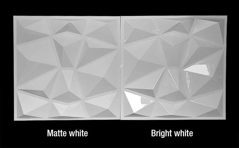 12pcs 30cm Decorative 3D Wall Panel wave Diamond Design Not self-adhesive plastic tiles 3D wall sticker room Bathroom wall paper