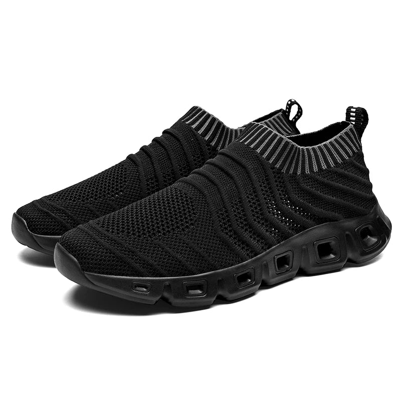 Hot Sale Harajuku Men Soft Casual Shoes Breathable Stylish Sport Sneakers Male Outdoor Flats Walking Sock Shoes Plus Size 39-48.