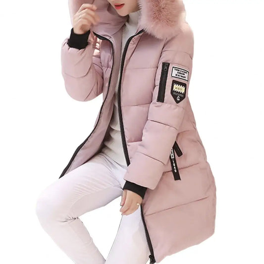 Frauen Winter Jacken Unten Baumwolle Mit Kapuze Tops Große Größe Parkas Mujer Mäntel Langen Mantel Mode Weibliche Pelz Kragen Outfits Neue Jahr