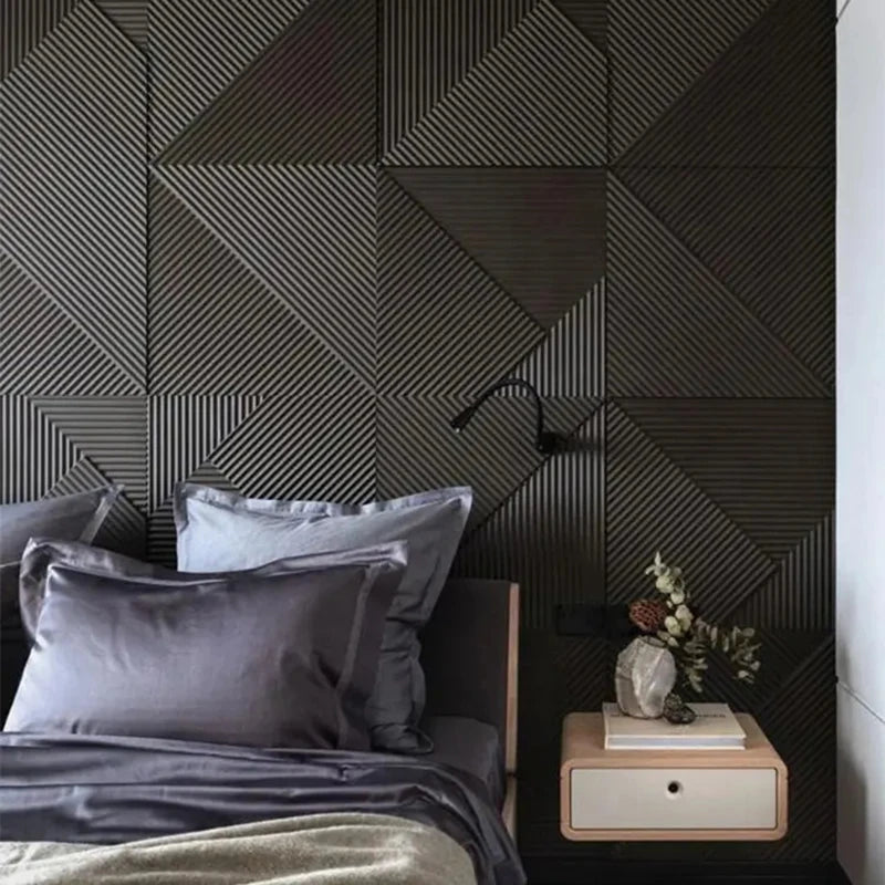 12 Pcs Super 3D Art Wall Panel PVC Waterproof renovation 3D wall sticker Tile Decor Diamond Design DIY Home Decor11.81''x11.81''