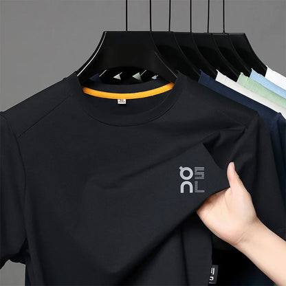 Designer Brand Men's Printed O-neck T-shirt Fashionable Casual Sports Short Sleeved Breathable Cool Luxurious Top Men's Clothing.