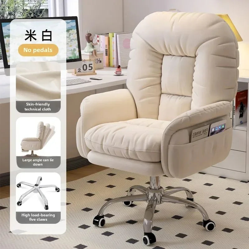 Heimcomputerstuhl, bequem, sitzend, Arbeitszimmer, Büro, Schlafsaal, Schlafzimmer, faules drehbares Sofa