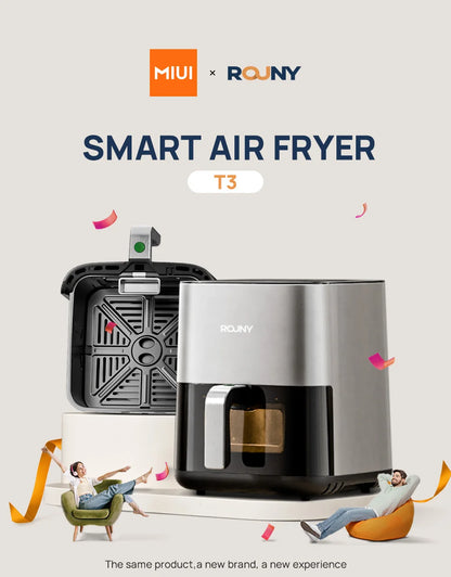 5L Air Fryer, Electric Hot fryer Oven Oilless Cooker with Touch Control & Nonstick Basket & Visible Window, Family Size.