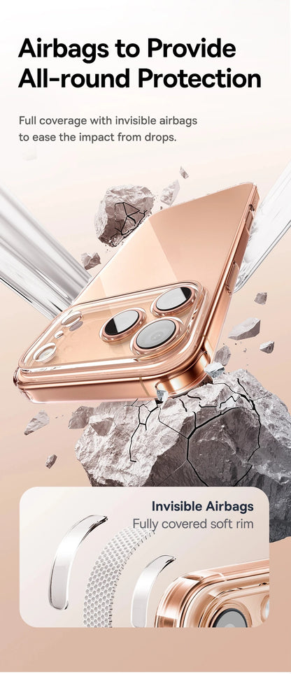 Baseus Clear TPU Case for iPhone 17 16 15 14 13 12 11 Pro Max Plus Air Soft Transparent Phone Cover Soft Thin Protective Case.