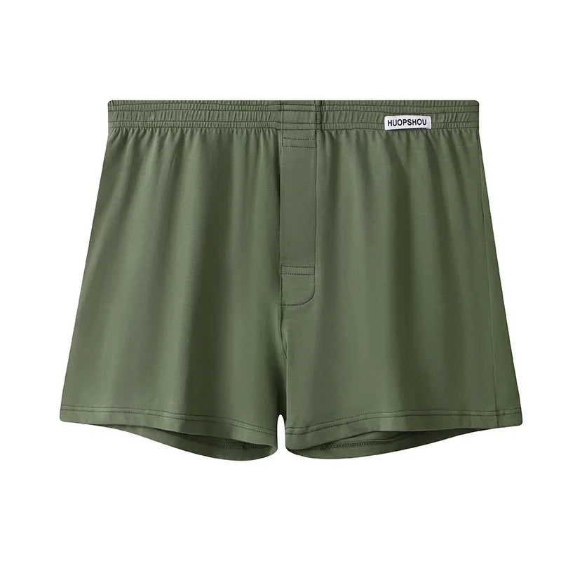 Herrenhöschen, Baumwolle, lockere Boxershorts, weiche, feuchtigkeitsableitende Jersey-Unterwäsche, Übergröße, Lounge, Sommer, Stretch, Schlaf, Pfeilhose