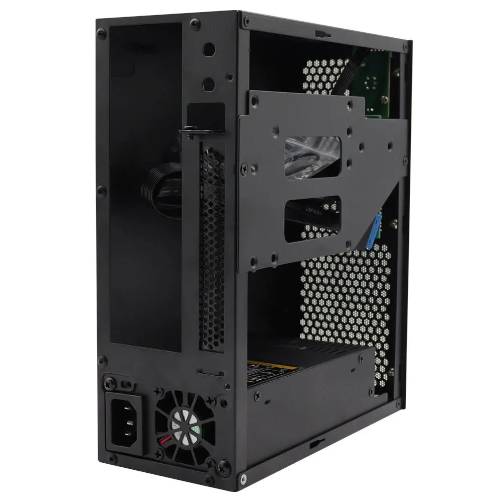 HTPC Computer Case Mini ITX Gaming PC Chassis Desktop Chassis USB3.0 Computer Case Home Computer Case Black and Silver.