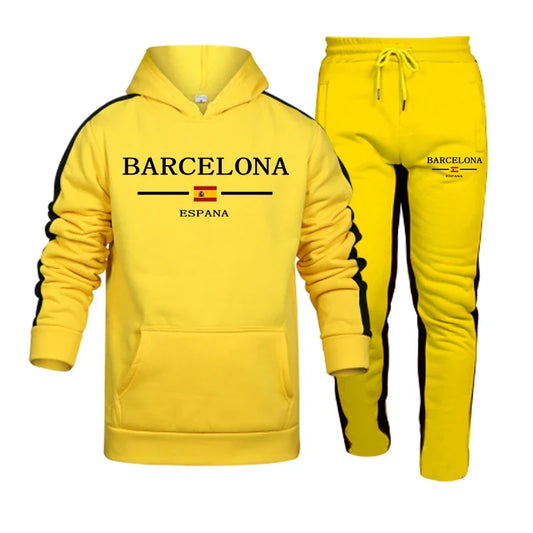 2025 New Arrival Men's Tracksuit Hoodies and Jogger Trousers Autumn Winter Daily Casual Sports Jogging Suit Gym Fitness Outfits.