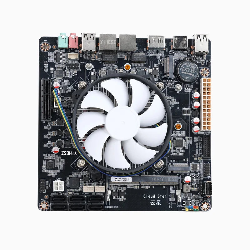 N150 NAS DDR4 Motherboard 6* SATA3.0 2X Intel I226 2.5G Mini ITX 17x17CM 2* M.2 1XPCIE For Soft Router DIY NAS Storage Server.
