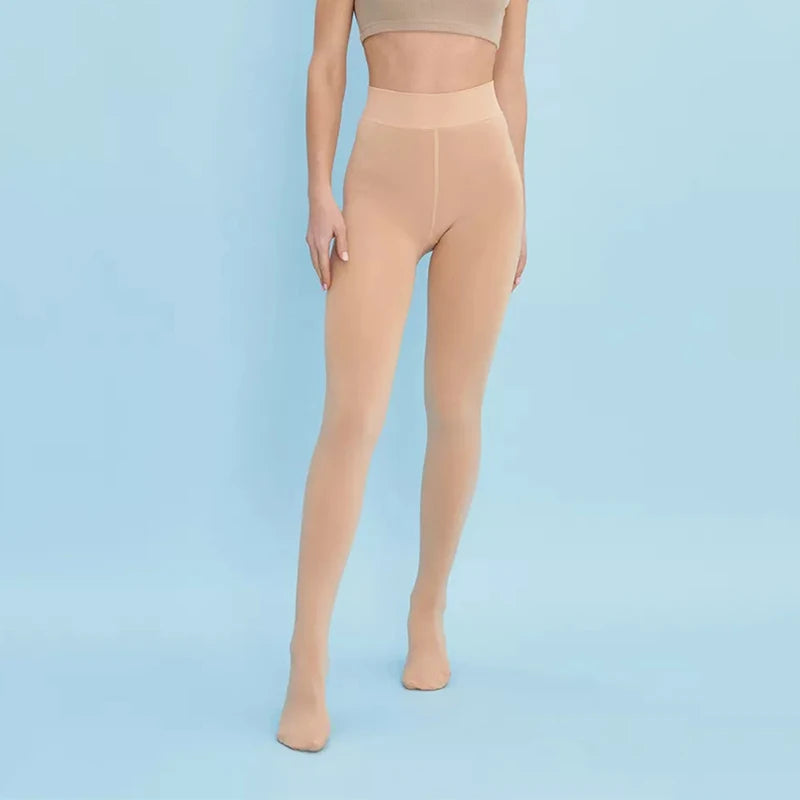 Kave 300G Thicken Thermal Tights Leggings Women Winter Fleece Velvet Thermo Stockings High Waist Elastic Slim Pantyhose 2024