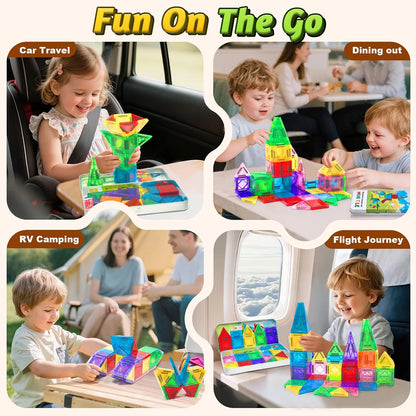 DIY Magnetic Blocks Construction Set Mini 3D Magnetic Blocks Montessori Educational Toys For Kids Gifts 28/36/43PCS.