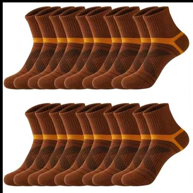 3 Pairs Men's Socks Hiking Black Sports Basketball Socks Casual Soft Running Summer Absorb Sweat Breathable Male Sokken Gifts.