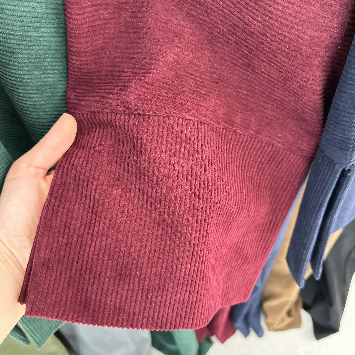 Muslim Abaya 2024 Arabic Women Corduroy Dress Ramadan Modest Cardigan