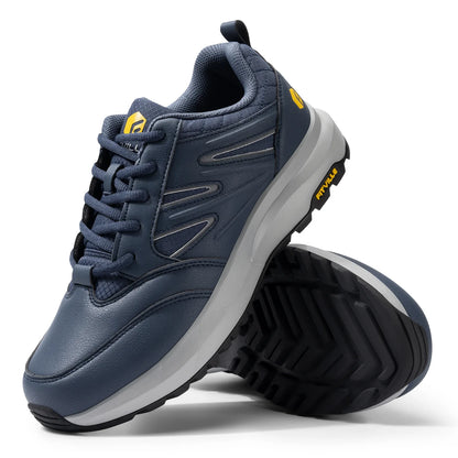 FitVille Men'S Widened Hiking Waterproof Outdoor Work Hiking Shoes With Arch Support To Relieve Heel Pain Lightweight Non-Slip
