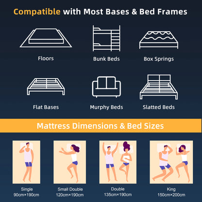 SKSBTF Memory-Schaum-Matratze, 25 cm dick, Taschenfederkernmatratze, Hybrid, atmungsaktiv, Anti-Milben, geräuschlos, Erwachsene, Schlafzonenunterstützung