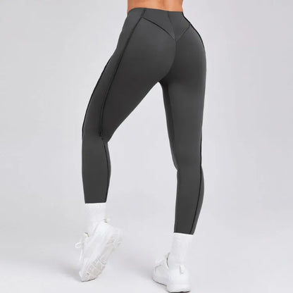 Seamless Yoga Leggings Pants Sports Fitness High Waist Peach Hip Raise Training Trousers Running Workout Gym Leggings for Women.