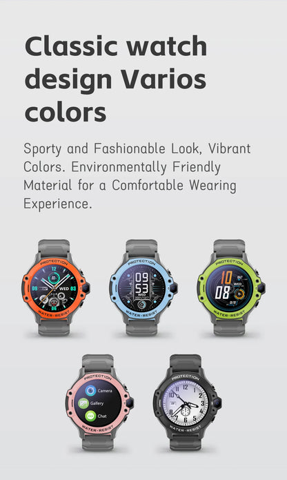 VALDUS 2025 New VK55 4G Children Smartwatch SOS Emergency Call GPS Electronic Fence 0.3 Mpix Camera SIM Card Children Smartwatch.