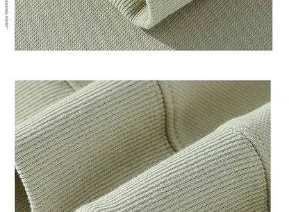 470G-570G HeavyWeight Cotton New Autumn Casual Men's Top Solid Color Loose Pullover Hoodies Sweatshirt Long-Sleeve Men Clothing