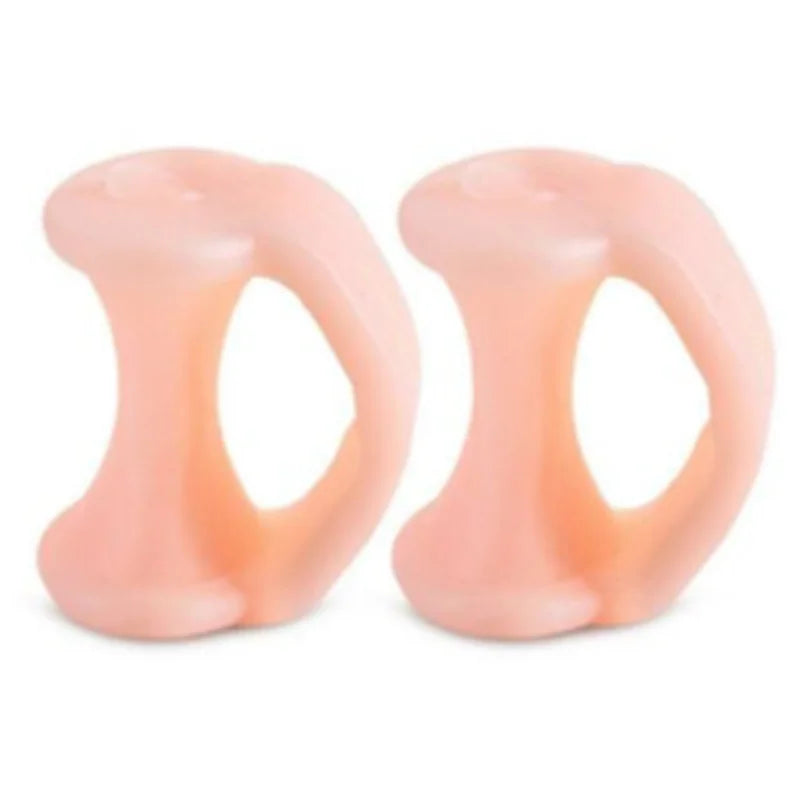 2pcs=1pair Separator Finger Feet Care Protector Silicone Toe Orthopedic Products Bunion Corrector Hallux Valgus For Pedicure.