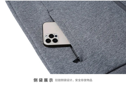 Plus Size 6XL 7XL Men's Sportswear Casual Cotton Tracksuits Men Sets Outwear Jacket+Sweatpant Joggers Running Winter Sports Suit