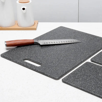 Marble Texture PP Cutting Board Antibacterial and Mildew Cutting Board Kitchen Vegetable Cutting Board Dishwasher Safe.
