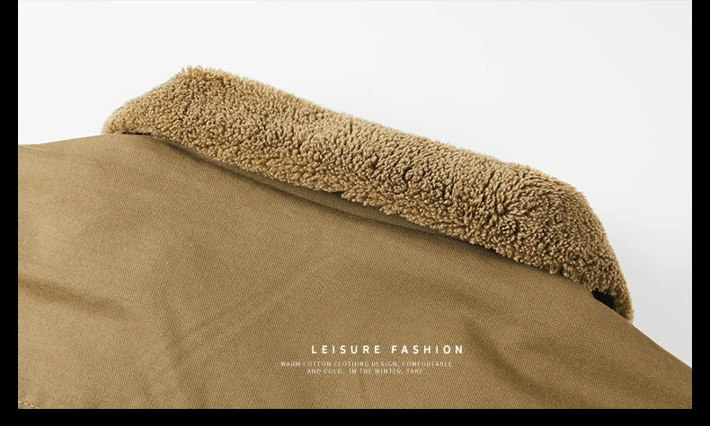 Winter Tactical Jacket Outdoor Men Fleece Sports Running Warm Coat Solid Color Stand Collar Breathable Comfortable Pilot Jacket