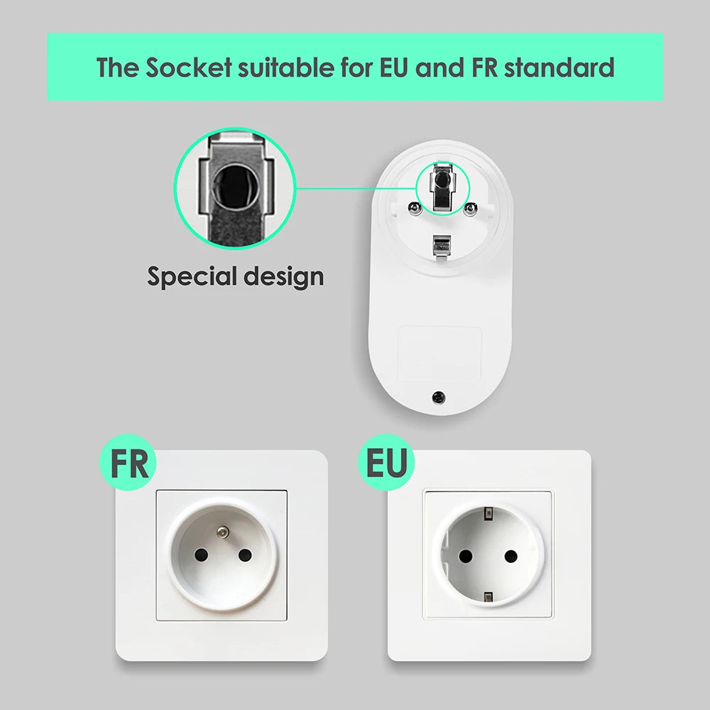 433 Mhz Drahtlose Steckdose Fernbedienung AUF OFF Smart Plug EU FR Mit Wand Schalter Steckdose 15A 220 V für Home Appliance Licht Fan.