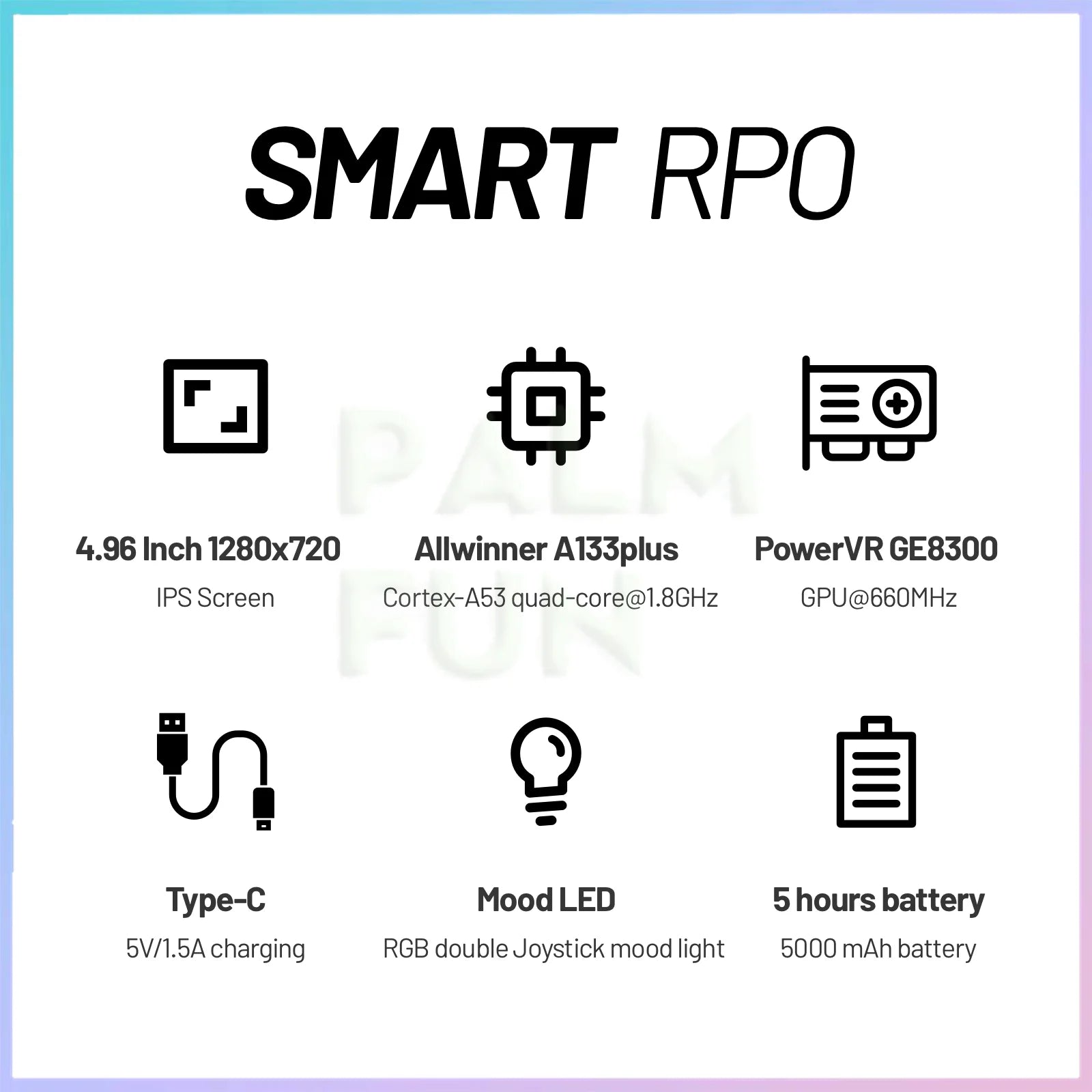 Trimui Smart Pro Portable Retro Arcade Game Console 4.96inch IPS Handheld Game Console Type-C LINUX HD Screen Smart Video Player.