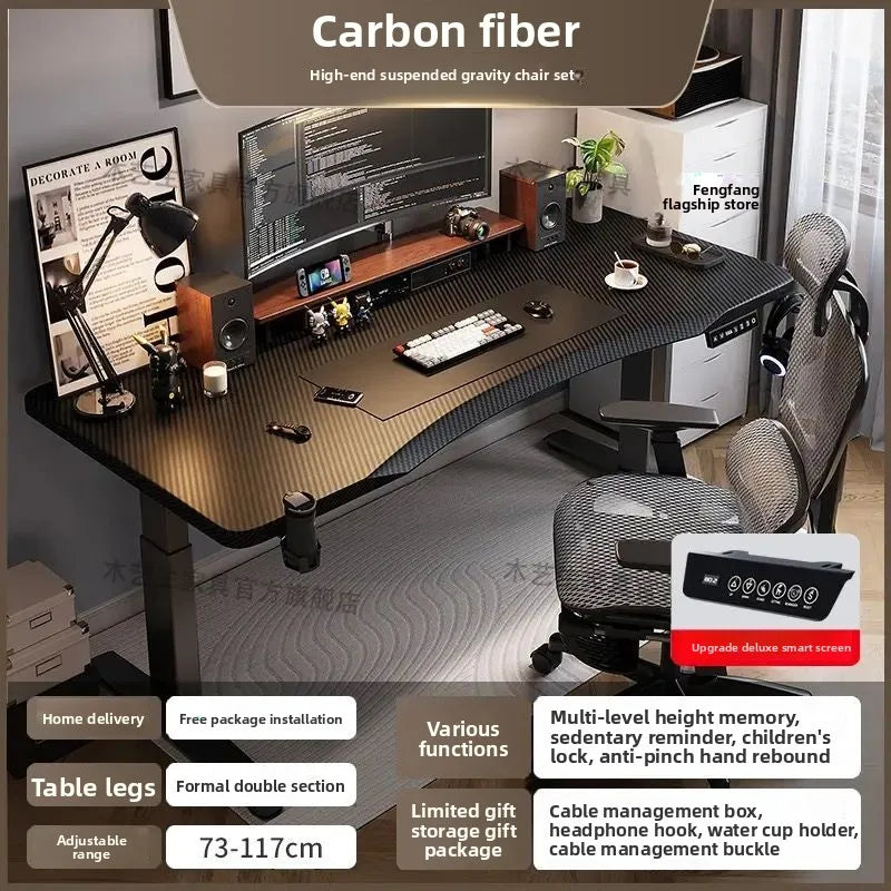 Elektrischer höhenverstellbarer intelligenter Stehschreibtisch, Computer-Workstation, Heimbüro, Gaming-Tisch, Arbeitszimmer, Schreibtisch, Desktop-Computer