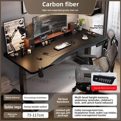 Elektrischer höhenverstellbarer intelligenter Stehschreibtisch, Computer-Workstation, Heimbüro, Gaming-Tisch, Arbeitszimmer, Schreibtisch, Desktop-Computer