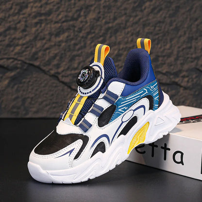 Design Boy Shoes Children Sneaker Size 28-39 Fashion Autumn New Kids Daily Walking Tennis Shoes Sports PU Leather Boy Sneaker