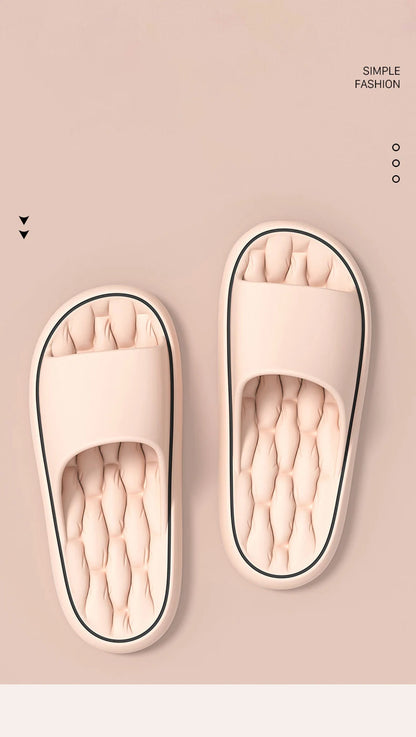 Super Light Soft Slippers Simple Fashion Slides EVA Elastic Shoes Colorful Sneakers In Door Bathroom Flip Flops.