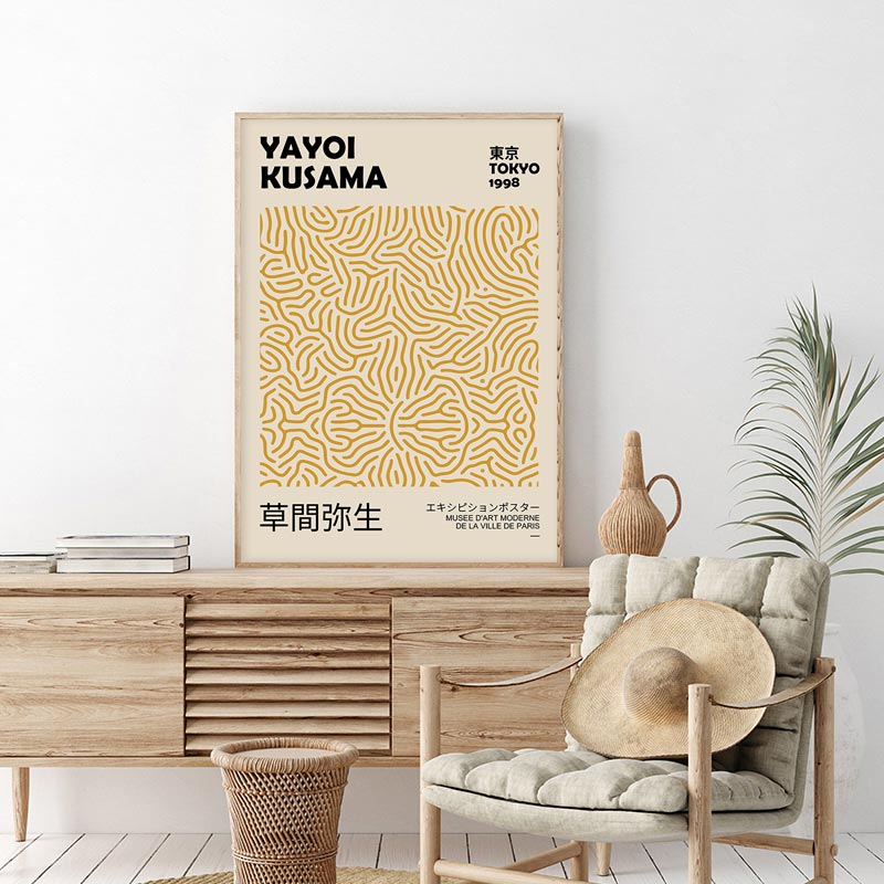 Matisse Poster Yayoi Kusama Posters and Prints Canvas Patings  Flower Market Wall Art Pictures for Living Room Boho Decor.