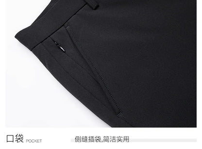 Men's Formal Down Pants 90% White Duck Down Winter Business Trousers Thickened Warm Straight Stretchable Office Pants Man PT-594